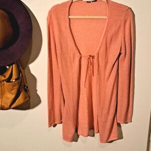 Pink Long Knitted Cardigan  💗